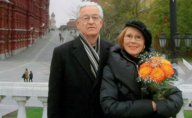 Larisa Mondrus avec son mari à Moscou
