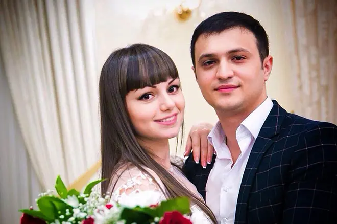 Arthur Sargsyan con sua moglie