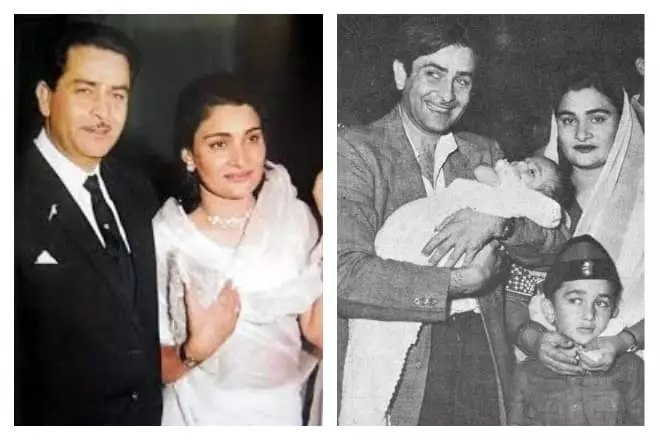 Raj Kapoorと女性クリシュナ