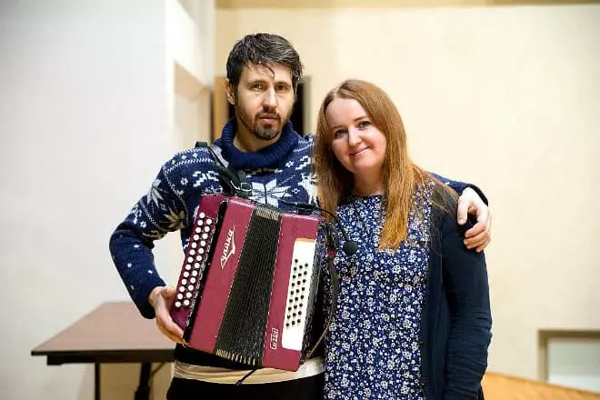 Igor Rasteriaev with a fan