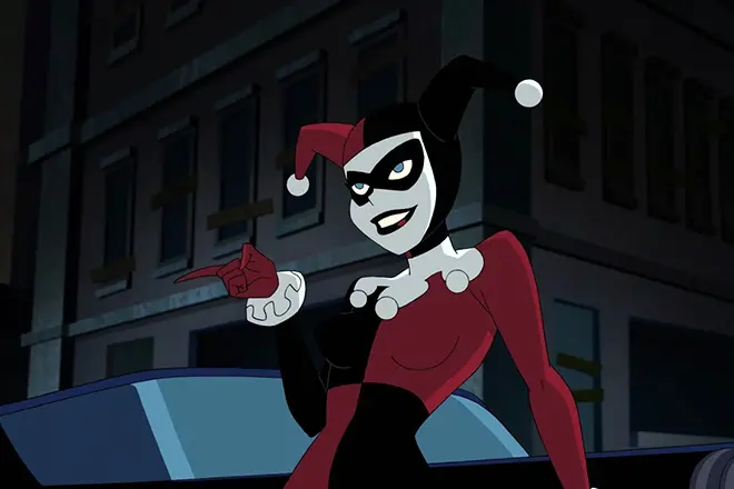 Harley Queen in the Cartoon