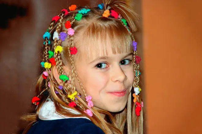 بچپن میں Anastasia Zyurkalova.