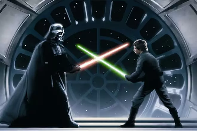 Luke Skywalker et Dark Vader