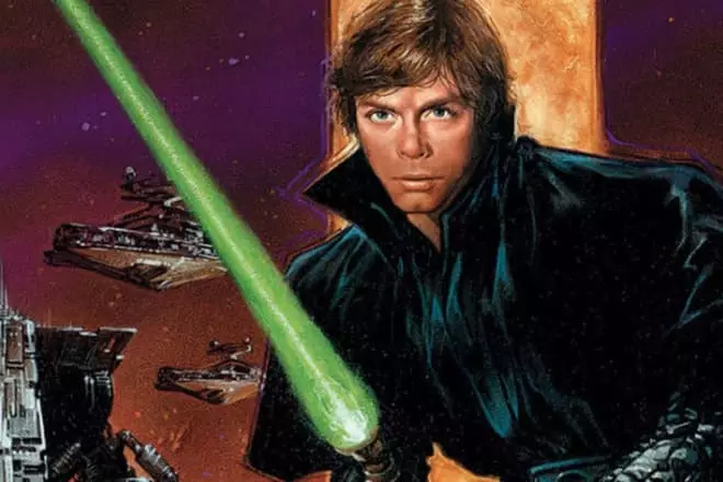 Luke Skywalker et son épée de lumière