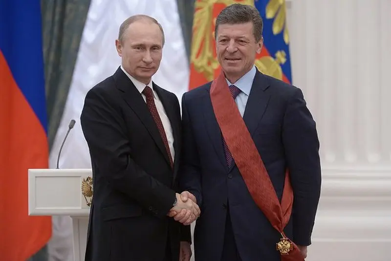Dmitry Kozak a Vladimir Putin