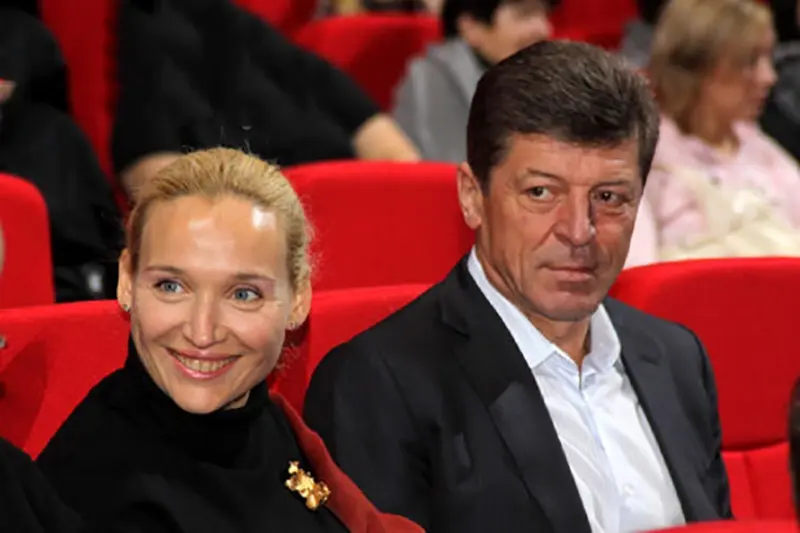 Dmitry Kozak og hans kone Natalia