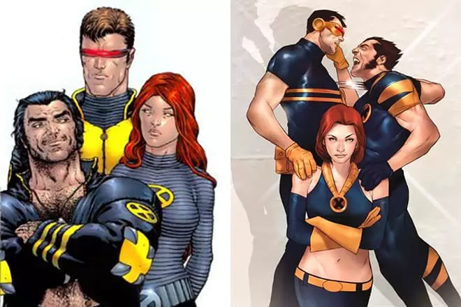 Wolverine, Gina grẹy ati awọn cyclops