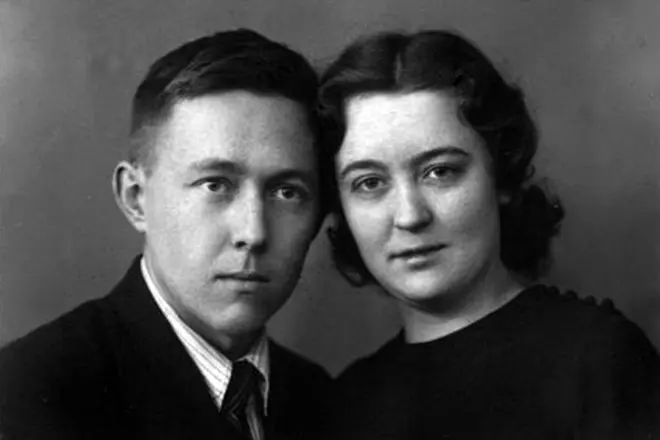 Alexander Solzhenitsyn med sin kone