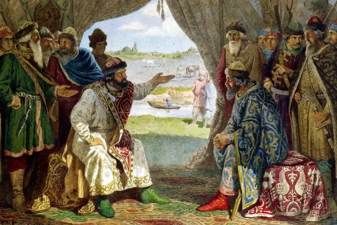 Prince Vladimir Monomakh Spotkanie z księciem Svyatopolk