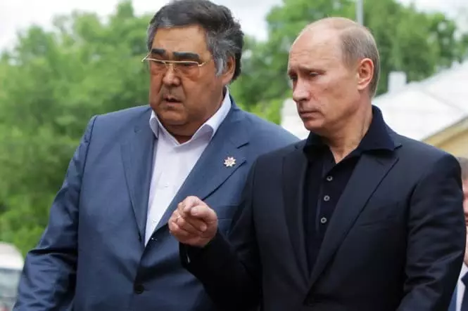 Aman Tuleyev i Vladimir Putin
