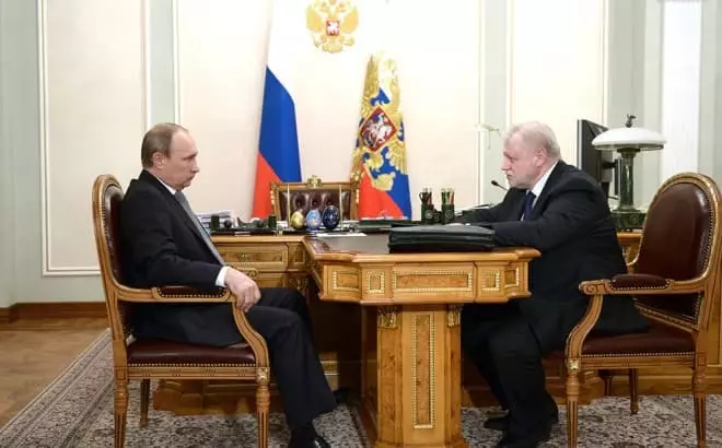 Vladimir Putin and Sergey Mironov