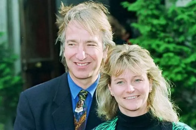 Alan Rickman i jego żona Rzym Horton