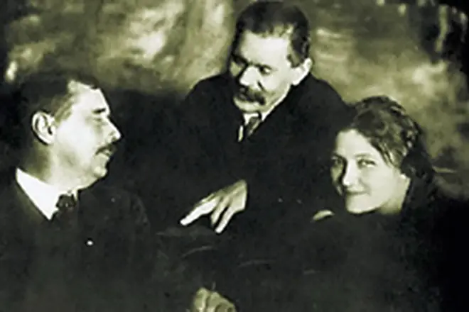 Maxim Gorky, Herbert Wells a Maria Budberg