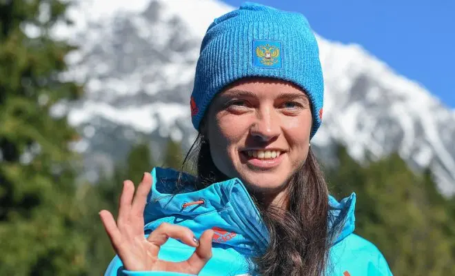 Biathlete Svetlana Sleptsova.