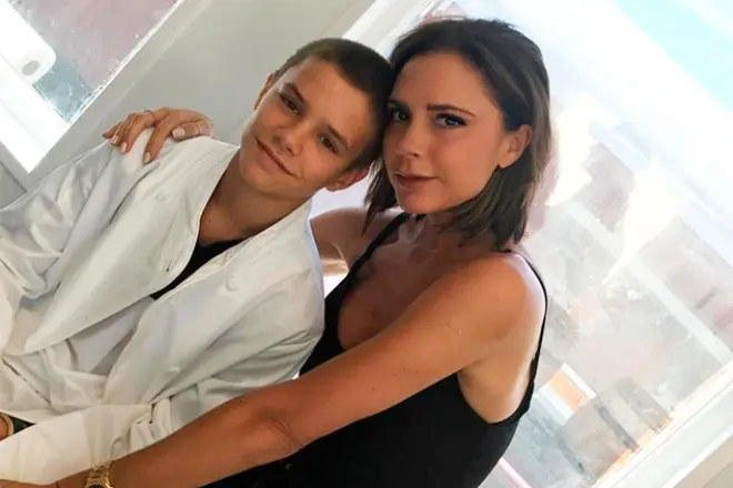 Victoria Beckham és fia Romeo