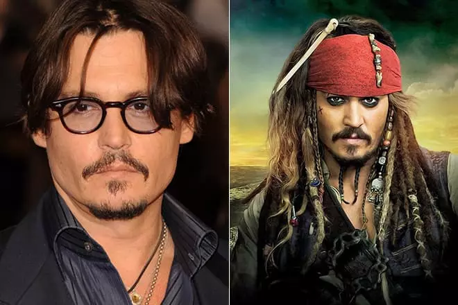 Johnny Depp i rollen av Jack Sparrow