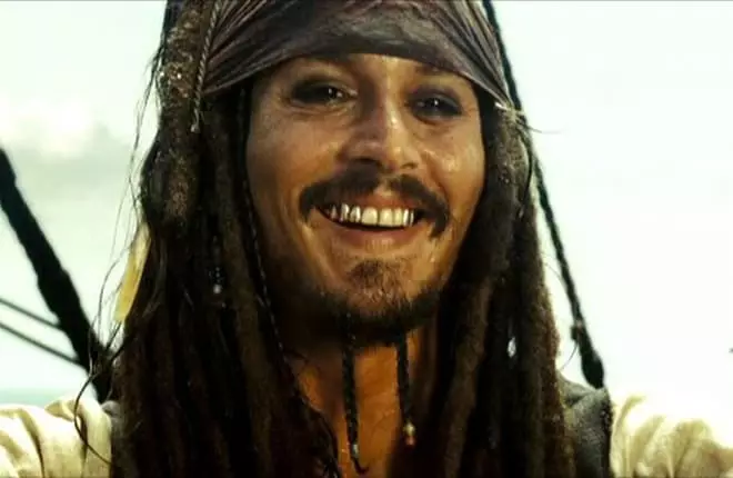 Smilende Jack Sparrow.