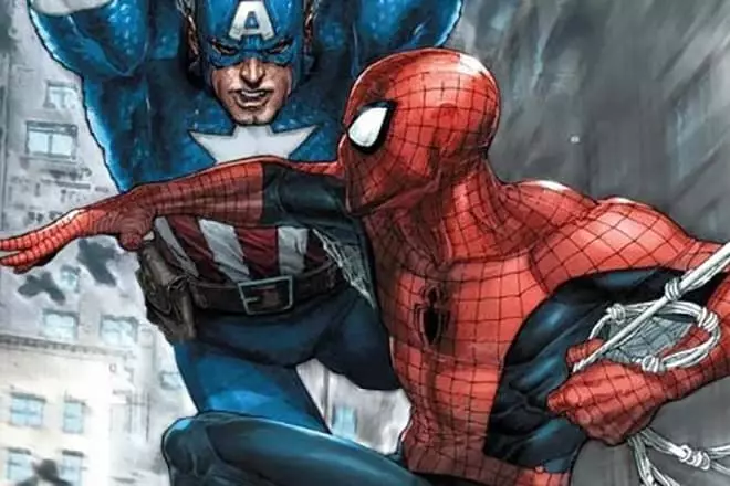 Kapitän Amerika an Spiderman
