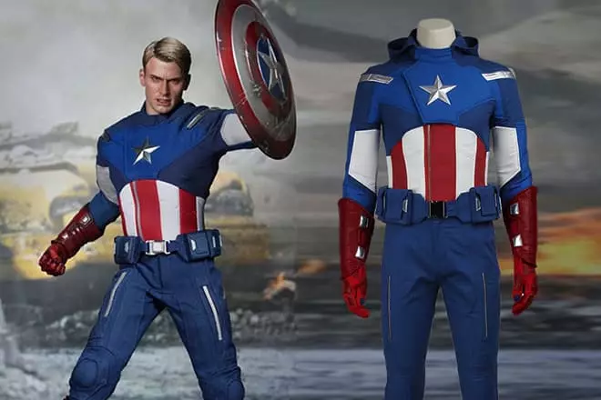 Kapteni Amerika Costume.
