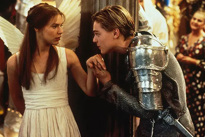 Leonardo di Kaprio and Claire Danes e le Romeo le Juliet