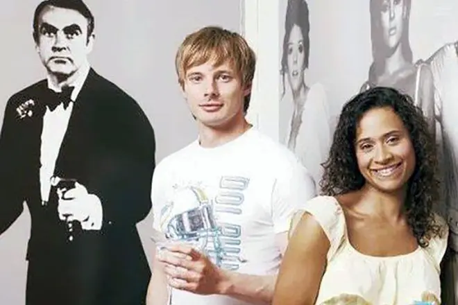 Bradley James and Angel Colby
