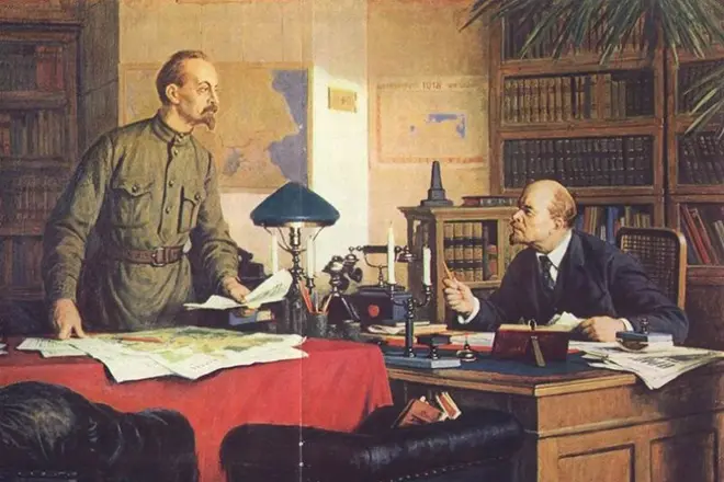 Felix Dzerzhinsky en Vladimir Lenin