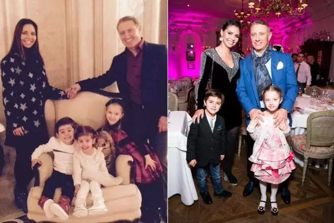 Boris Rotenberg sa suprugom i djecom