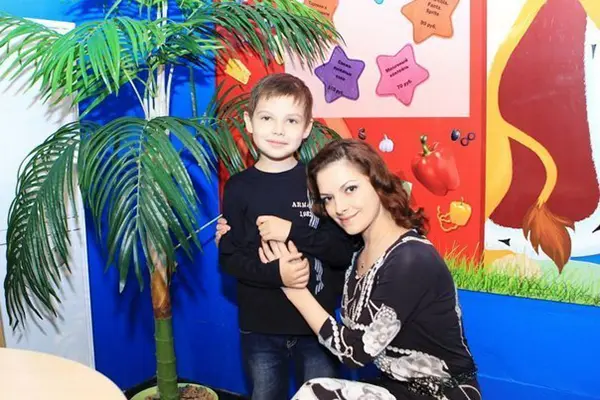 Natalia Junnikova con figlio Roland