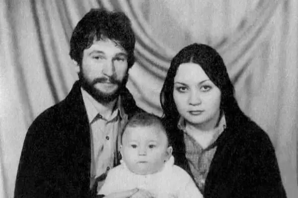 Игор Talkov со неговата сопруга Татјана и Синот Игор