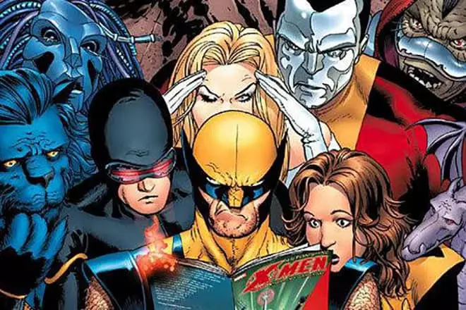 Wolverine și X-Oamenii citesc comic despre oameni x