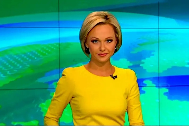 Телеведуча Олена Винник (кадр з програми «Сьогодні»)