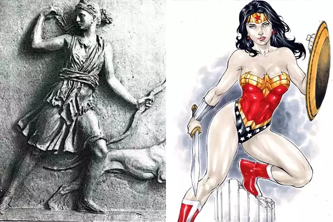 Goddess Diana dhe Wonder Woman
