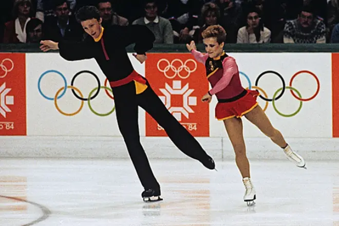 Oleg Vasailyev és Elena Valova az olimpián