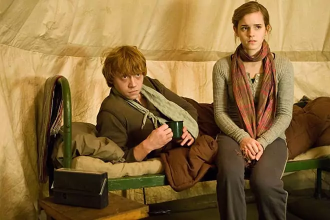 Ron Weasley en Hermione Granger