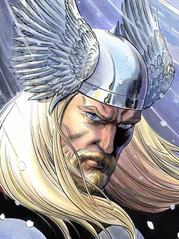Thor - myths, Marvel Comics, duab, yeeb yaj kiab, cov neeg ua yeeb yam