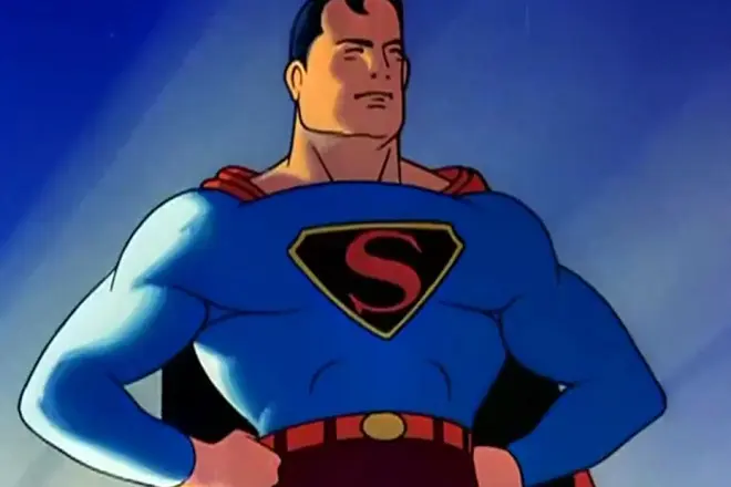 Cartoon Superman.