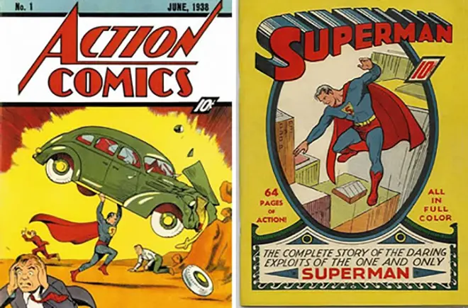 Komiksy o Superman 1938