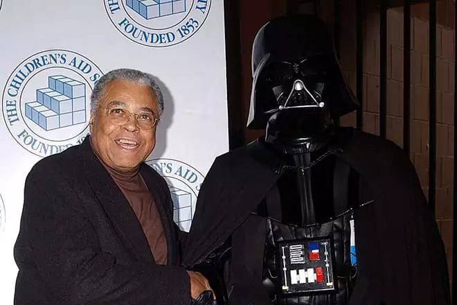 James Earl Jones voiced Darth Vader and gave him a famous low voice