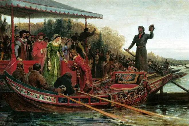 Зустріч царівни Софії Палеолог псковськими посадниками і боярами в гирлі Ембах на Чудському озері