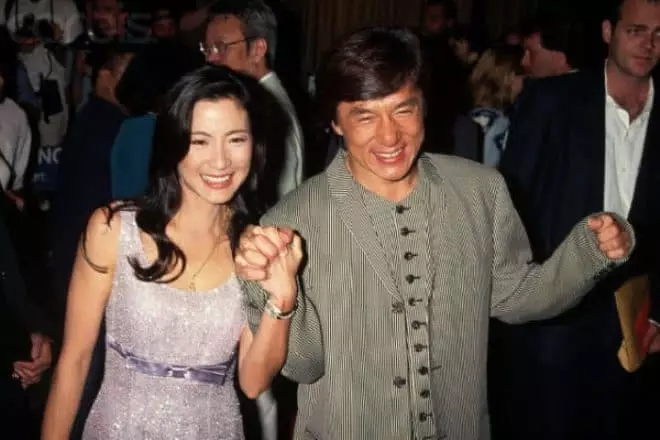 Lin Fengjiao and Jackie Chan