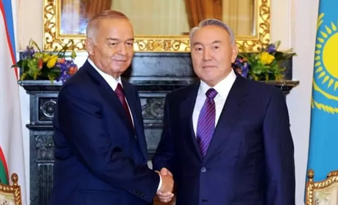 Islam Karimov en Nursultan Nazarbayev