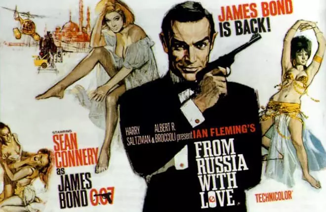 Poster với hình ảnh của James Bond