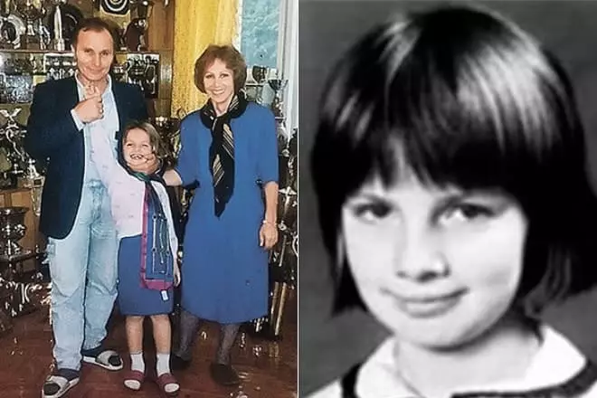 Svetlana Kuznetsova di masa kanak-kanak dengan orang tua
