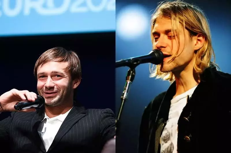 Mae Dmitry Sychev a Kurt Cobain yn edrych fel