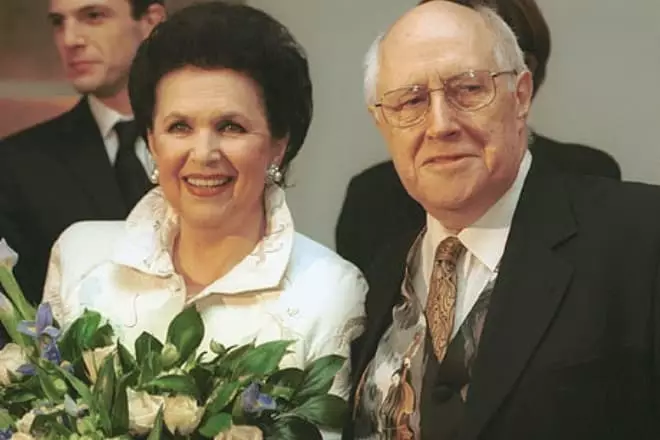 Galina Vishnevskaya miehensä kanssa