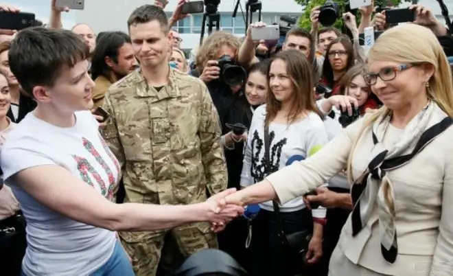 Надежда Савченко и Јулија Тимошенко