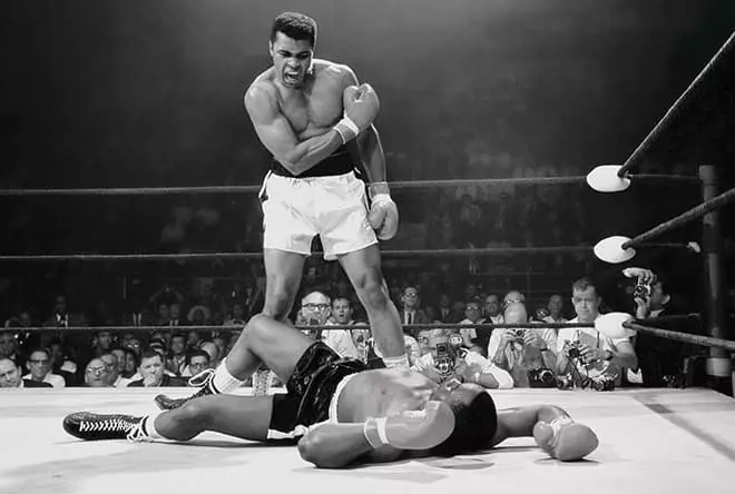 Mohammed Ali in the ring