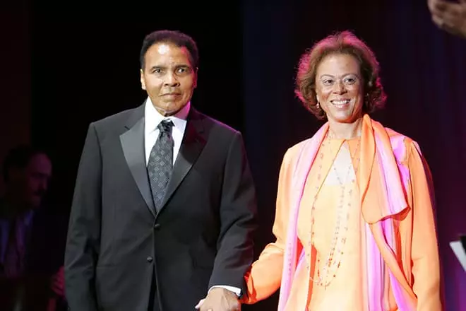 Mohammed Ali com sua esposa