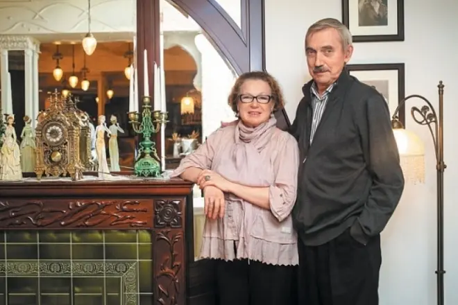 Evgeny Kindinov med sin kone
