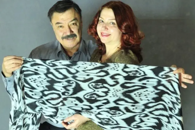 अपनी पत्नी के साथ रुस्तम Sagdullayev